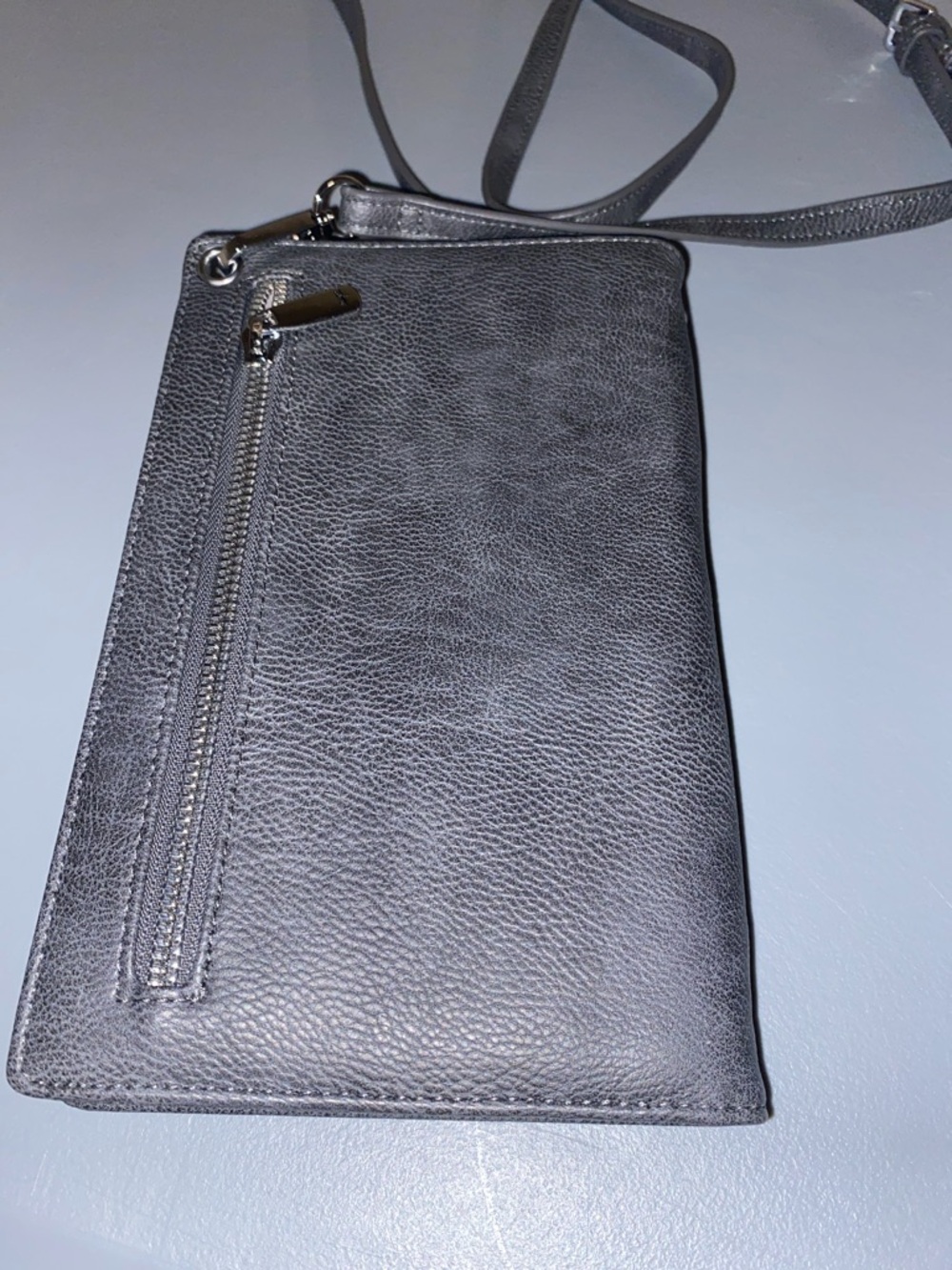 ESPE Crossbody with Lavender Floral Front Pocket - Light Blue & Black - Picture 4 of 9